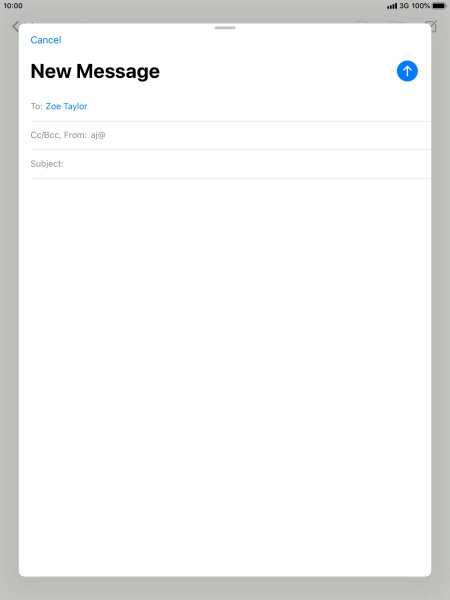 Press Subject: and key in the required subject. Press Subject: and key in the required subject.