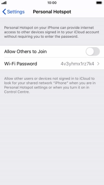 Press Wi-Fi Password and key in the required password.