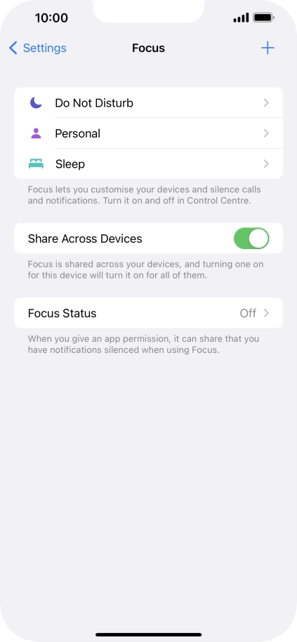 Press Do Not Disturb.