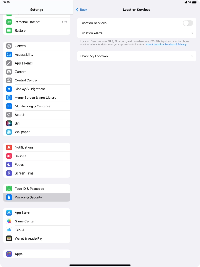 Press the indicator next to Press the indicator next to