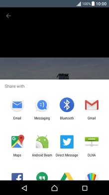 Slide your finger upwards on the screen.