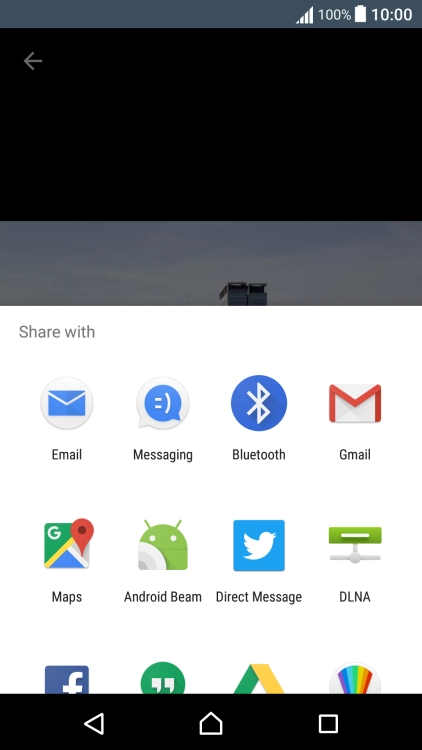 Slide your finger upwards on the screen.