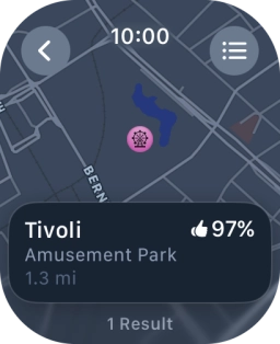 Press the required destination.