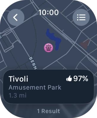 Press the required destination.