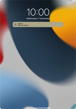 Slide your finger upwards starting from the bottom of the screen.
