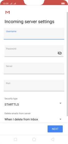 Press the field below 