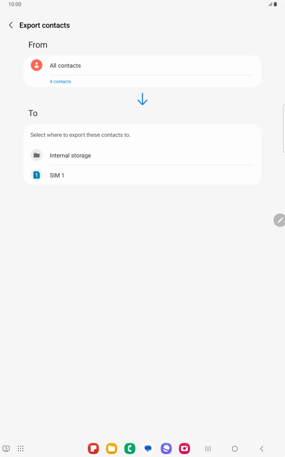 Press the name of the SIM.