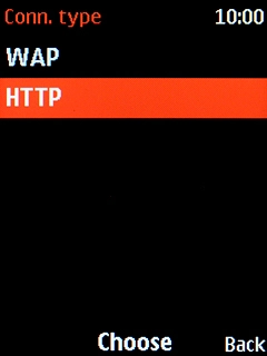 Select HTTP.
