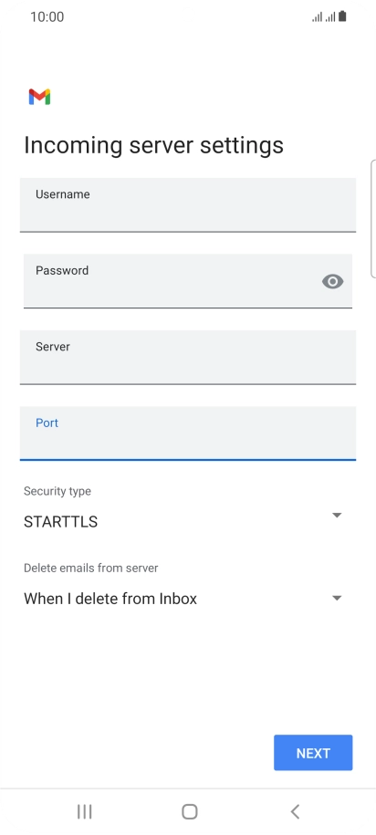 Press the drop down list below 