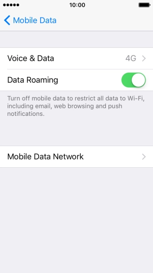 Press the Home key to return to the home screen.