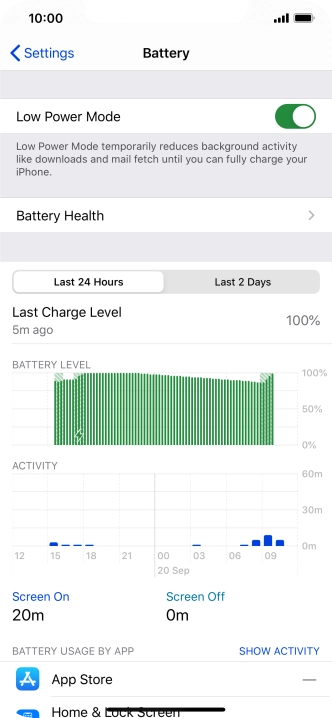 Slide your finger upwards starting from the bottom of the screen to return to the home screen.