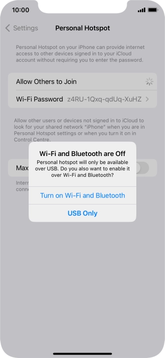 If Wi-Fi is turned off, press Turn on Wi-Fi and Bluetooth.