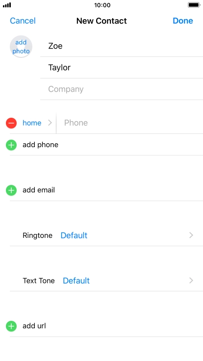 Press Phone and key in the required phone number.