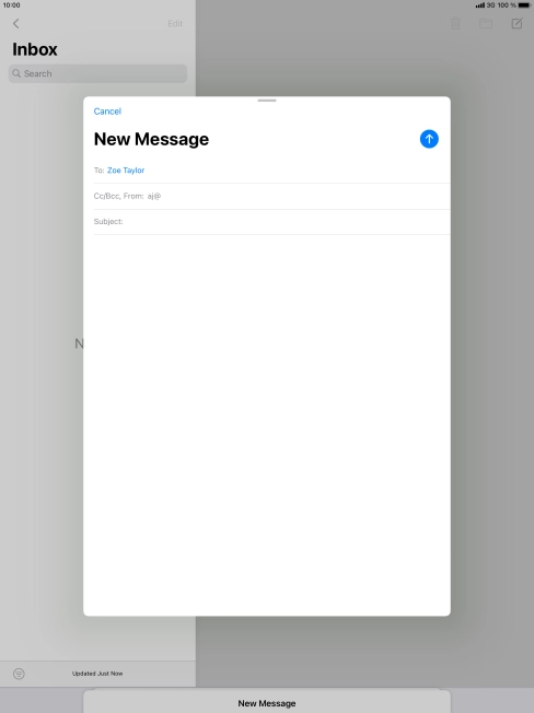 Press Subject: and key in the required subject.