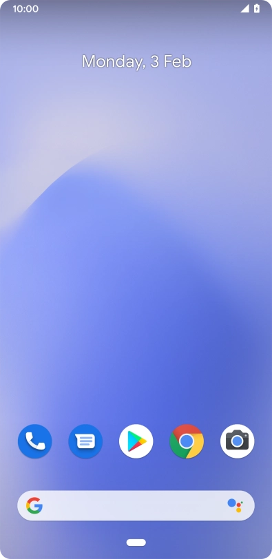 When the battery charging icon is displayed, the battery is charging.