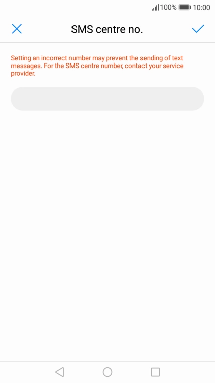 Press the text input field.