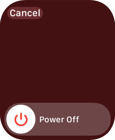 Press and drag the power off icon right.