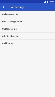 Press Call forwarding.