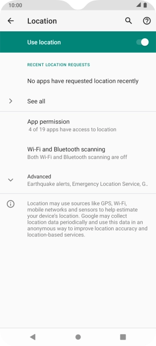 Press App permission.