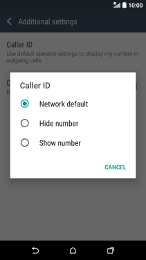 Press Show number to turn on caller identification.
