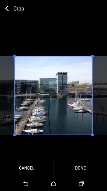 Drag the frame to the required position to select the required detail and press DONE.