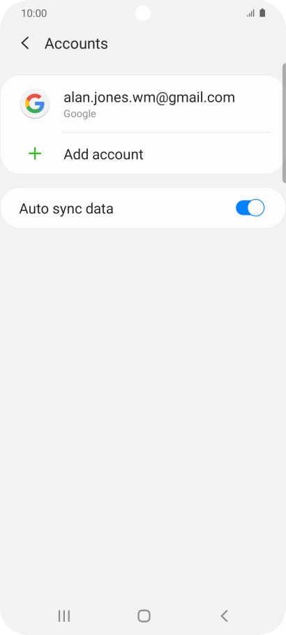 Press the Home key to return to the home screen.