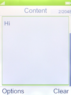 Press the Left selection key. Press the Left selection key.