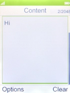 Press the Left selection key. Press the Left selection key.