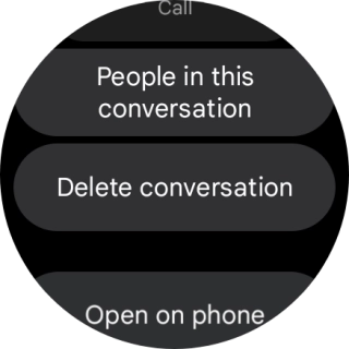 Press Delete conversation.