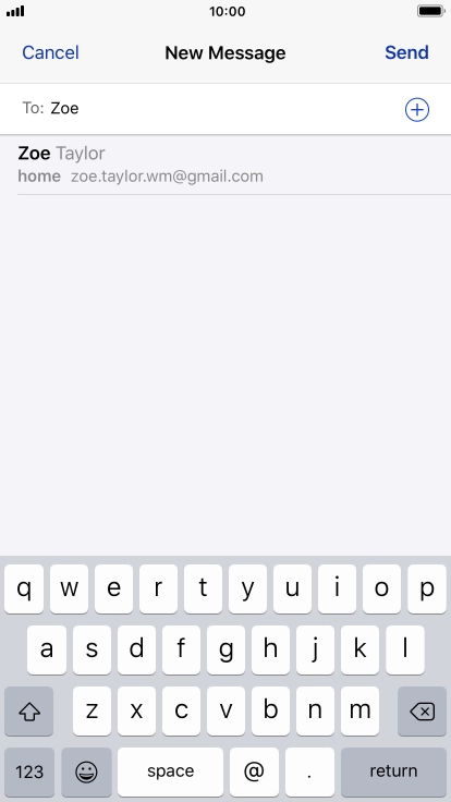 Press the required contact.