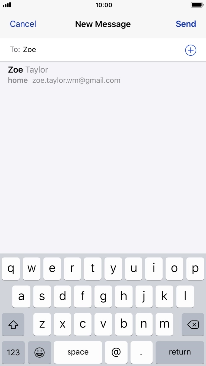 Press the required contact.