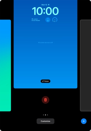 Press the delete icon.