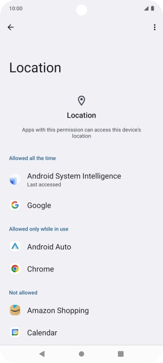 Press the required app.
