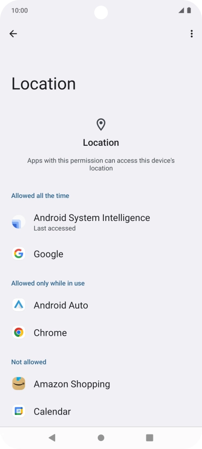 Press the required app.