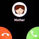 Press the accept call icon.