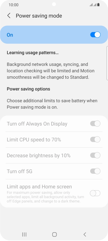 Press the Home key to return to the home screen.