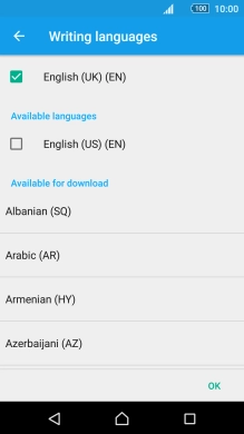 Press the required language to add it.