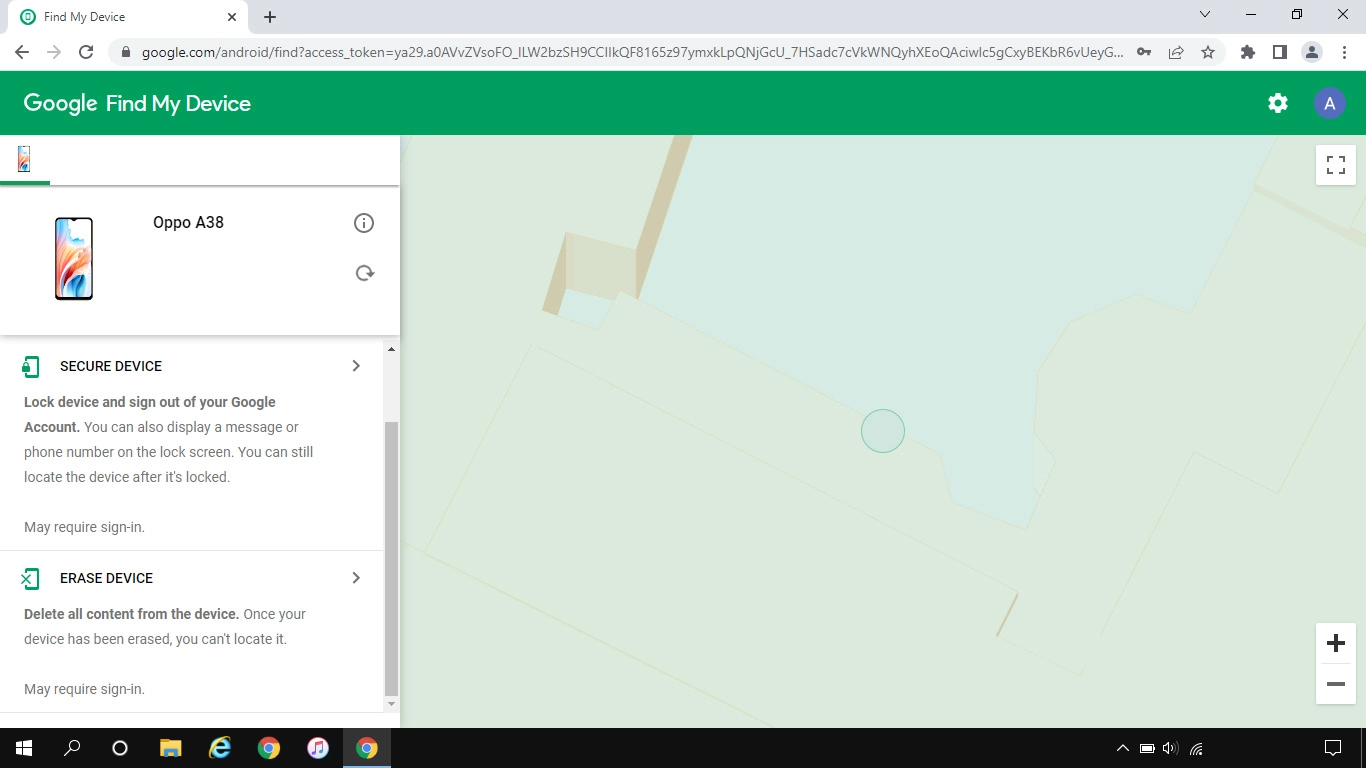 Click ERASE DEVICE and follow the instructions on the screen to delete all phone content. Please note that you will no longer be able to use Find My Device when you've deleted all phone content.