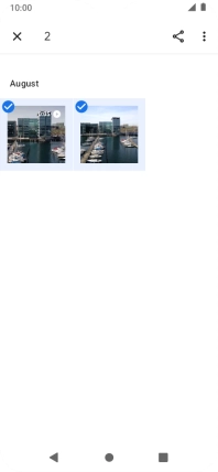 Press the share icon.