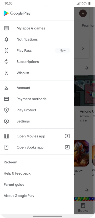 Press My apps & games.