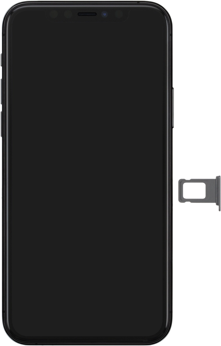 Turn your SIM so the angled corner of the SIM matches the angled corner of the SIM holder.