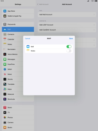 Press Save. Your email account has now been set up. To select more settings for incoming and outgoing server, proceed with the following steps.