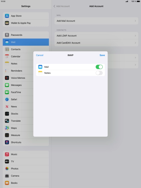 Press Save. Your email account has now been set up. To select more settings for incoming and outgoing server, proceed with the following steps.