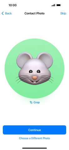 Follow the instructions on the screen to customise the selected picture and press Continue. Follow the instructions on the screen to customise the selected picture and press Continue.