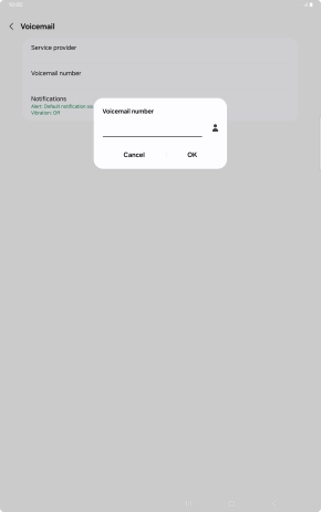Key in +61414121121 and press OK.