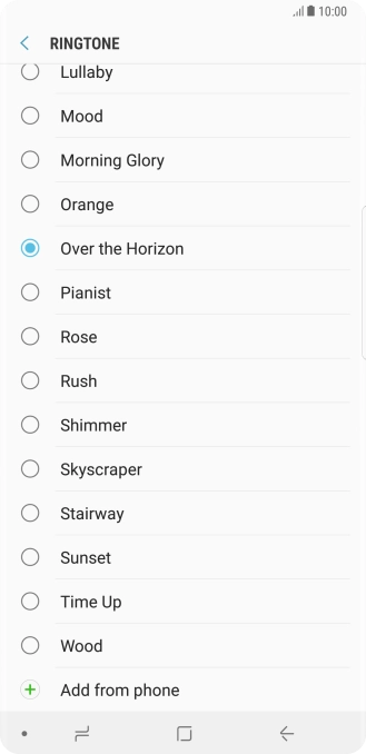 Press Add from phone.