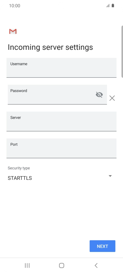 Press the field below 