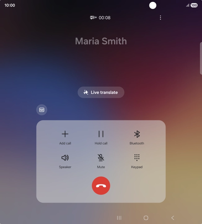 Press Live translate.