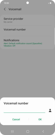 Key in +61414121121 and press OK.