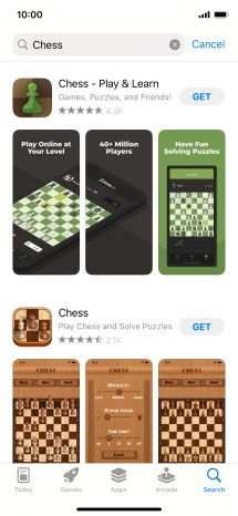 Press the required app.